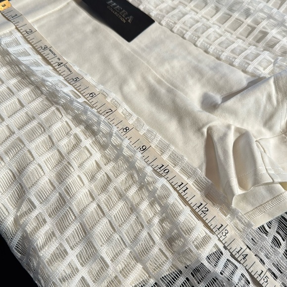 Hera Collection white shorts with train NWT L - Picture 10 of 11